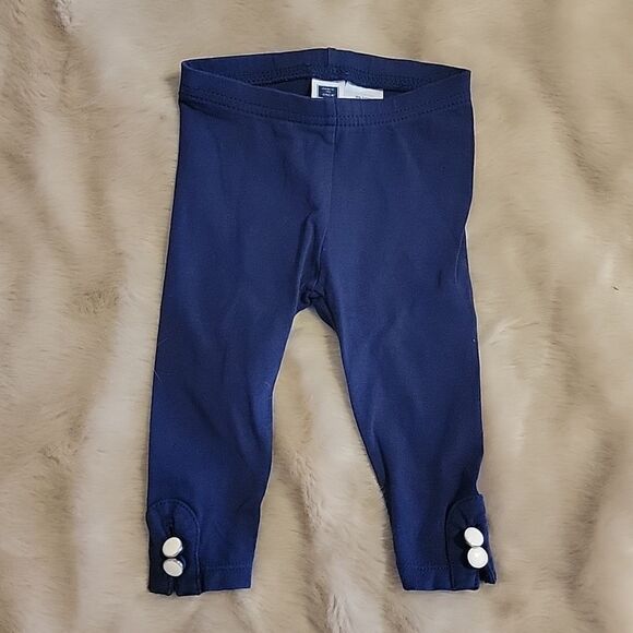 JANIE AND JACK NAVY BLUE LEGGINGS, SIZE 3-6 MONTHS - Picture 1 of 5